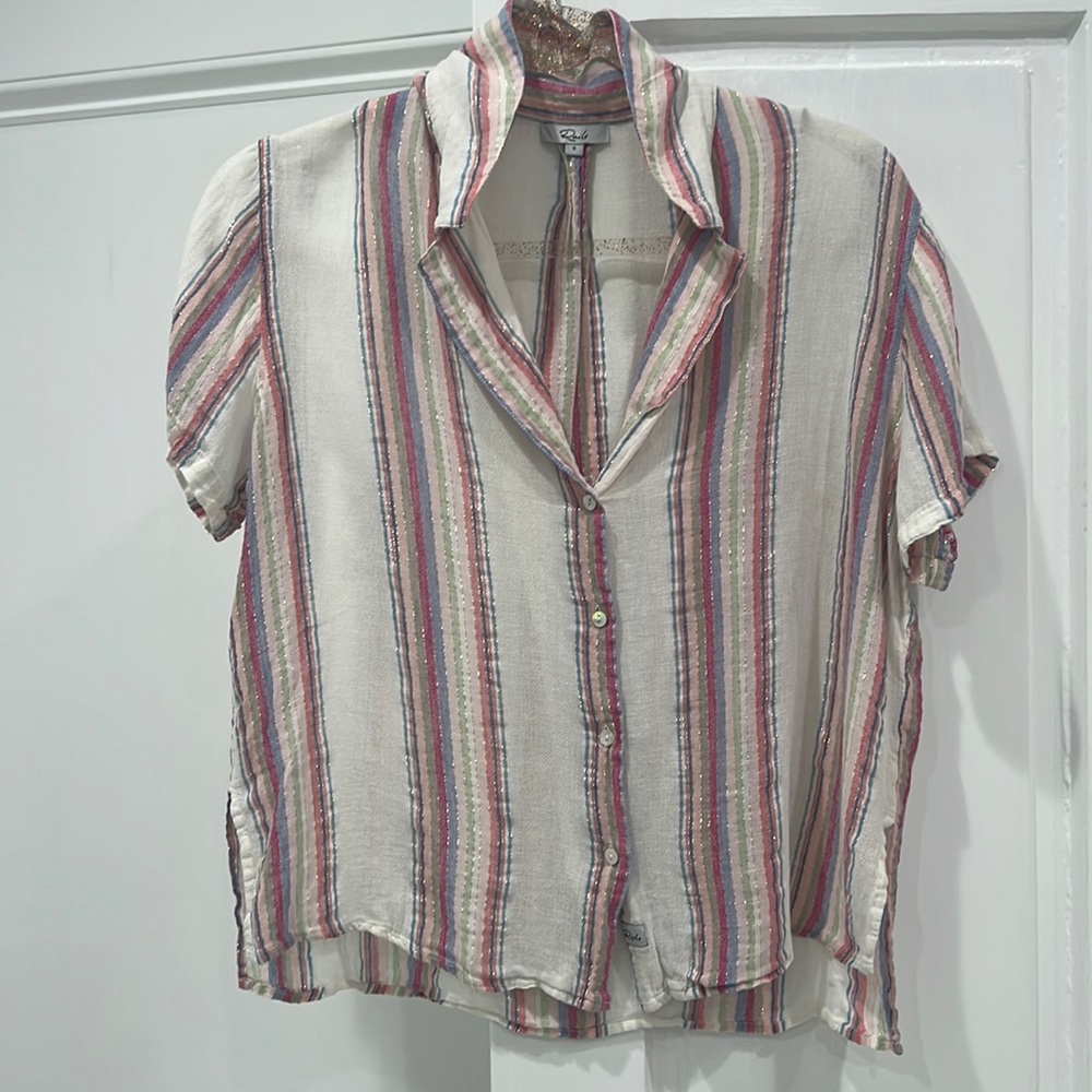 Rails short sleeve button down size small
